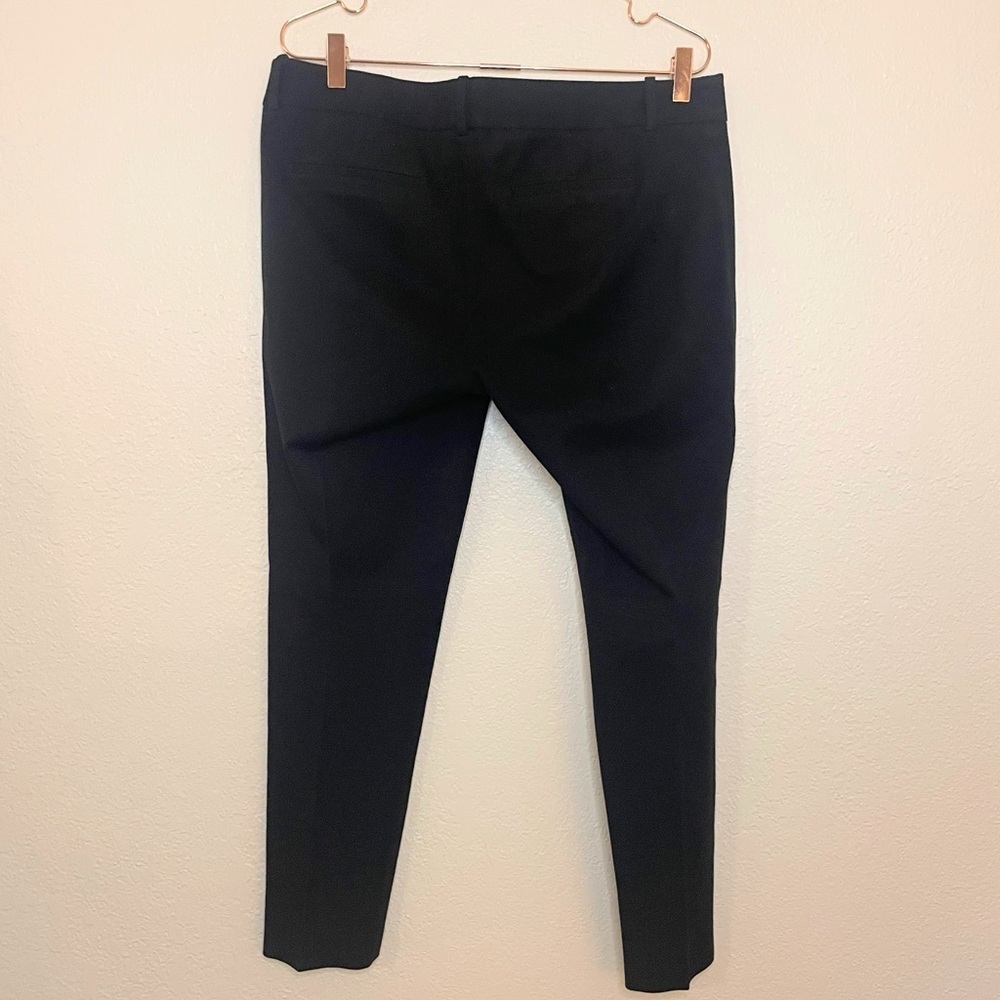 J.Crew Minnie Pants Black Stretch Workwear Trouser Size 12T 28” Inseam - Picture 4 of 4